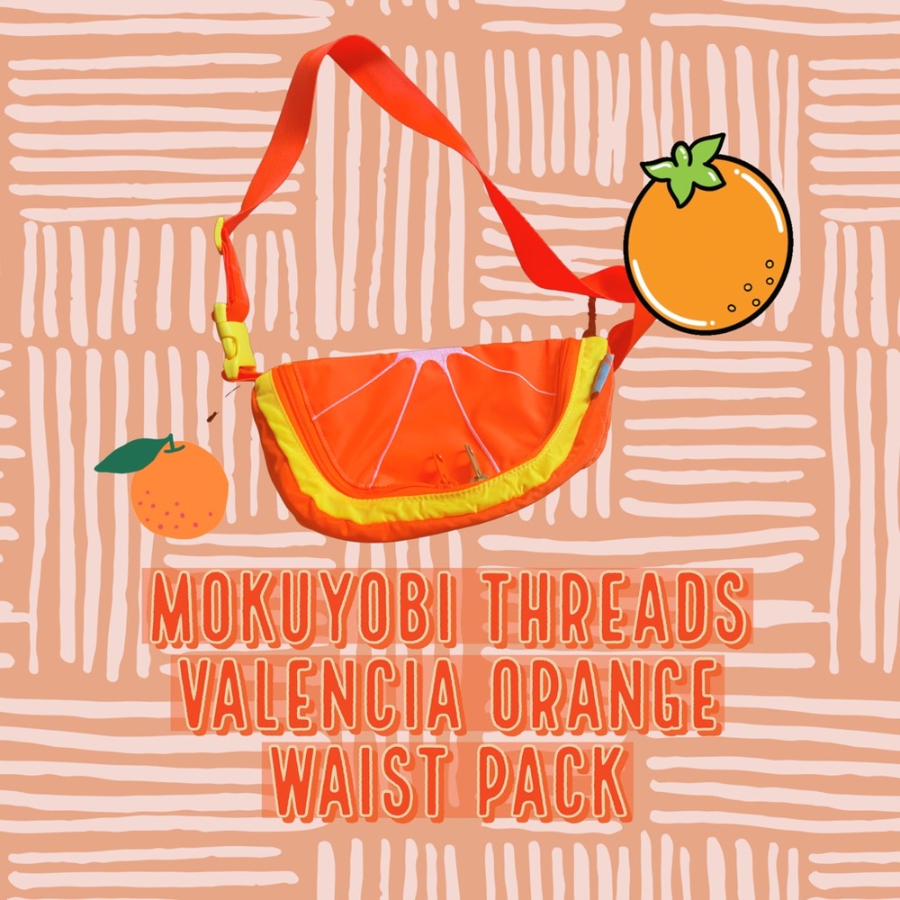 Mokuyobi Threads Valencia Orange waist bag NWOT